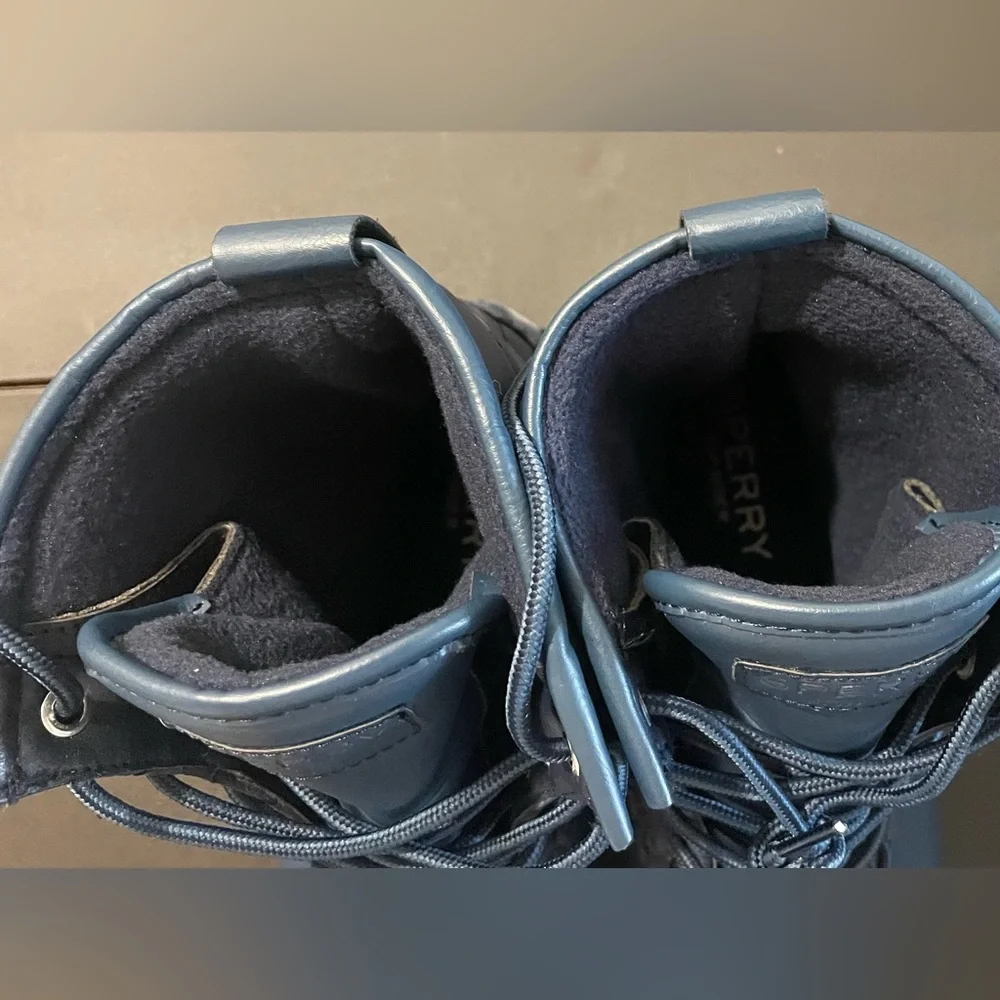 Men’s Navy Blue SPERRY Hightop Rain Boots (Size 10)